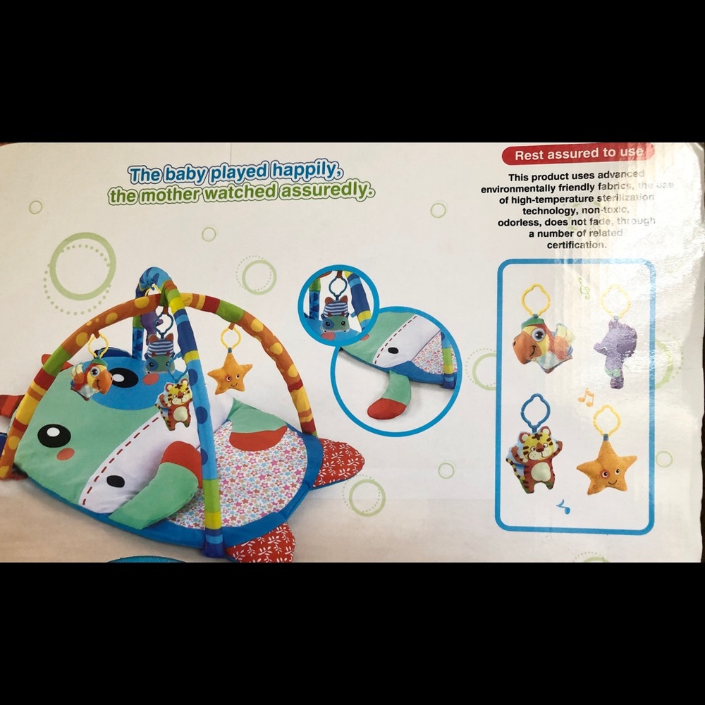 Baby tummy time activity play mat